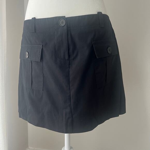 Trina Turk Black Mini Skirt Cargo Style Utility size 8 - Picture 1 of 5